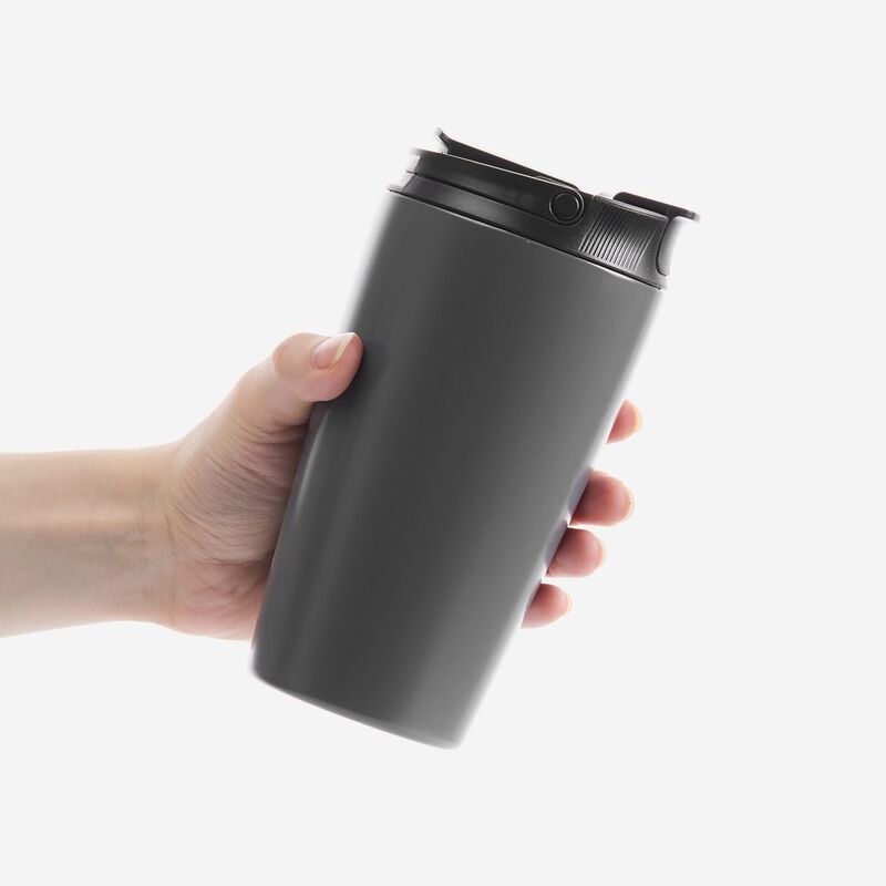 Термостакан с двумя поильниками Duetta, серый арт.17366.10