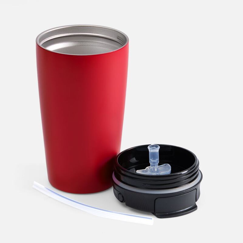 Термостакан с двумя поильниками Duetta, красный арт.17366.50