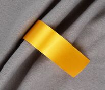 Лента сатиновая Satin 35 S, желтая, 20 см арт.18704.80.20cm