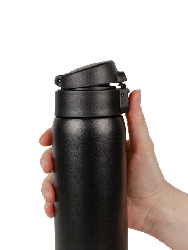 Термокружка Relaxika, ver.2, черная арт.17397.30