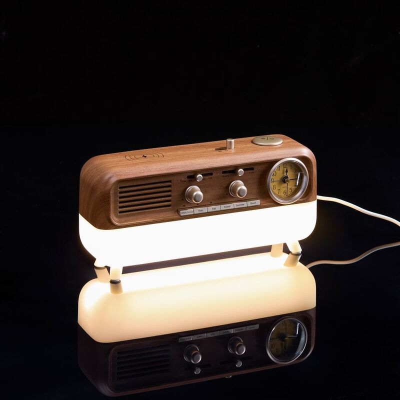 Bluetooth-колонка с беспроводной зарядкой, часами и подсветкой Multiverse, ver.2 арт.17370.00