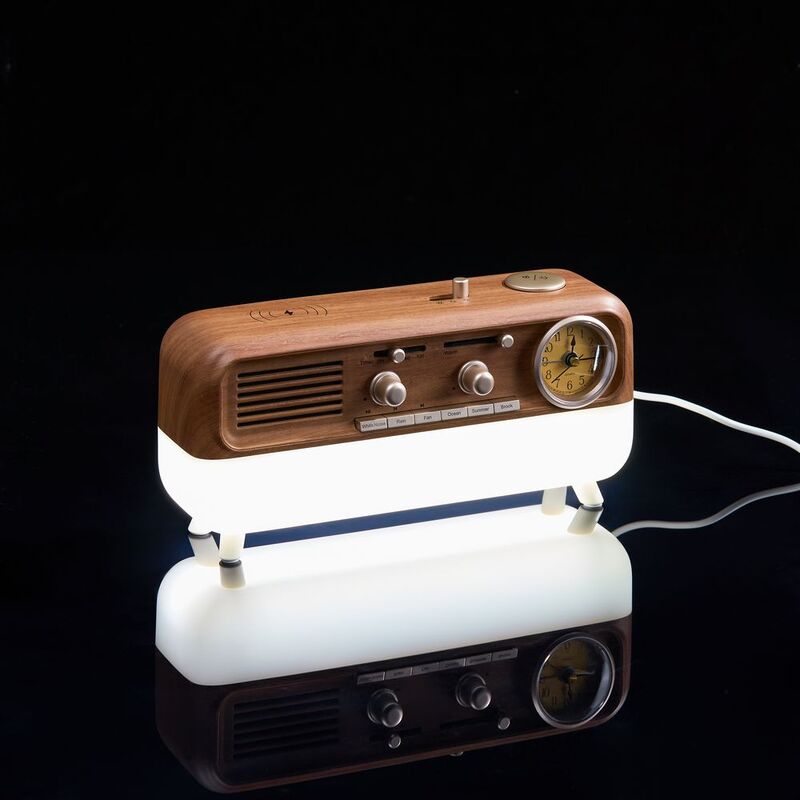 Bluetooth-колонка с беспроводной зарядкой, часами и подсветкой Multiverse, ver.2 арт.17370.00