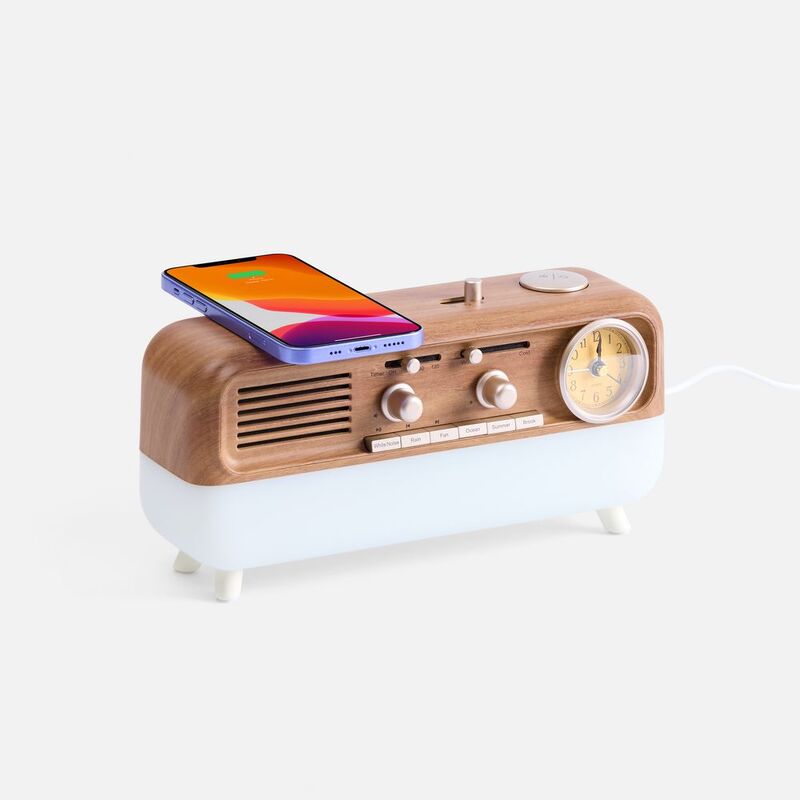 Bluetooth-колонка с беспроводной зарядкой, часами и подсветкой Multiverse, ver.2 арт.17370.00