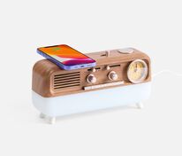 Bluetooth-колонка с беспроводной зарядкой, часами и подсветкой Multiverse, ver.2 арт.17370.00