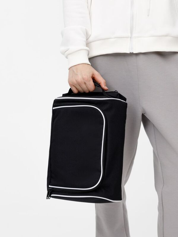 Сумка для обуви Equipex, черная с белым арт.18254.30