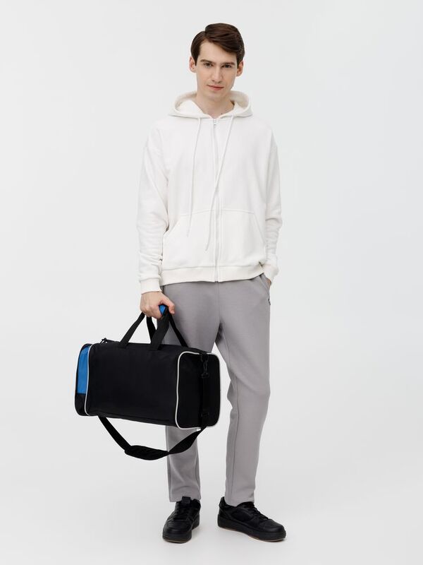 Спортивная сумка Fitnext, черная с синим арт.18257.34