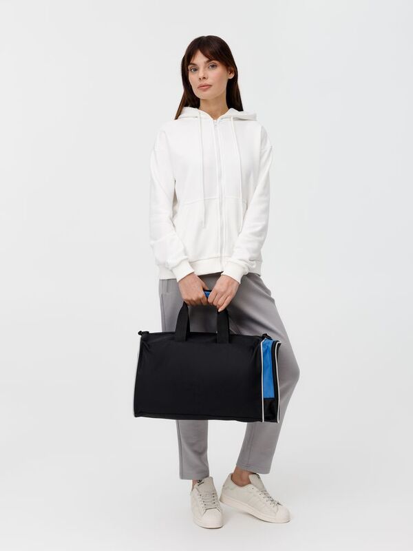 Спортивная сумка Fitnext, черная с синим арт.18257.34