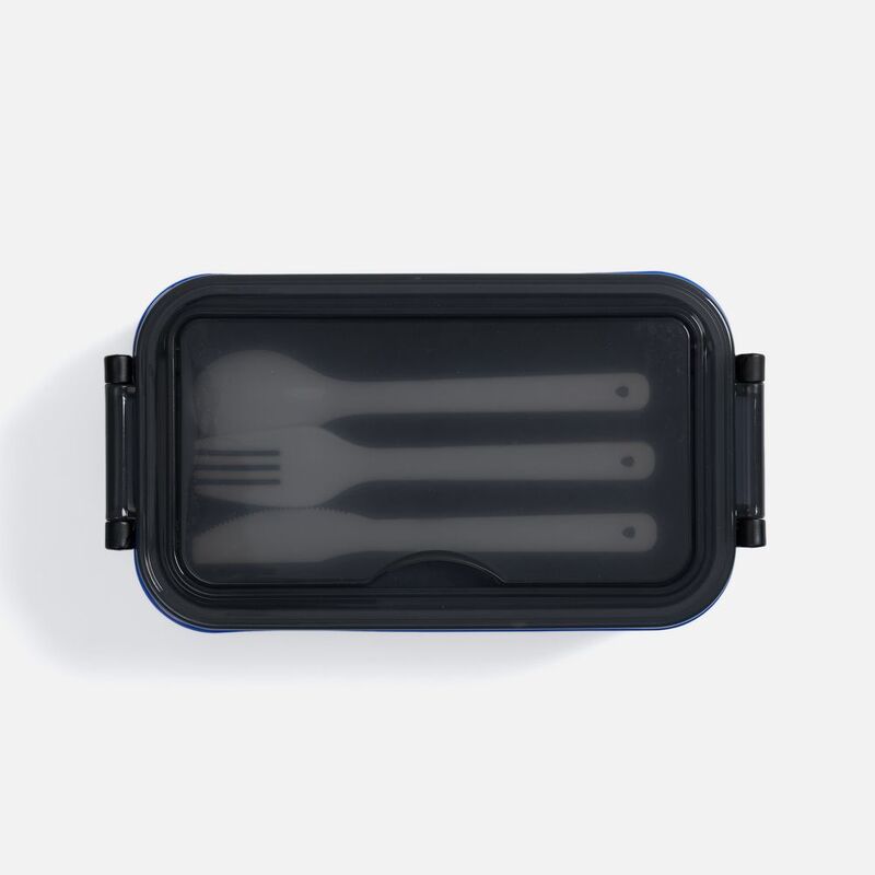 Ланчбокс Pranzo, синий с черным арт.63033.43