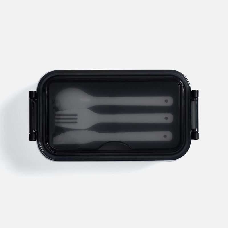 Ланчбокс Pranzo, белый с черным арт.63033.63