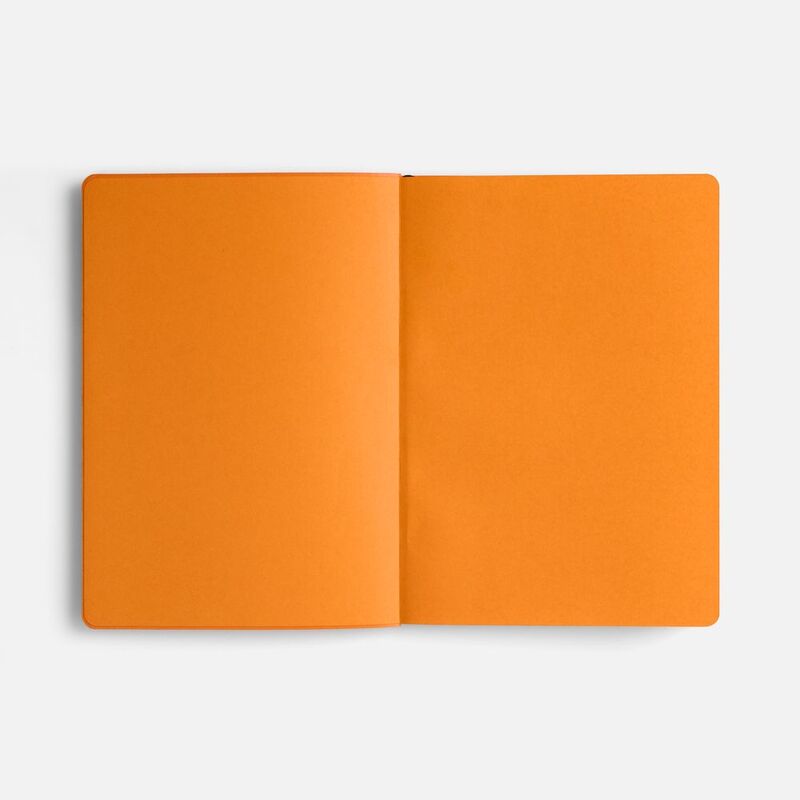 Ежедневник Doppio, недатированный, синий с оранжевым арт.26022.42