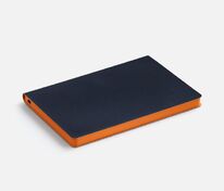 Ежедневник Doppio, недатированный, синий с оранжевым арт.26022.42