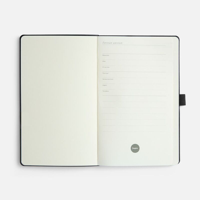 Ежедневник Lungo, недатированный, черный арт.24044.30