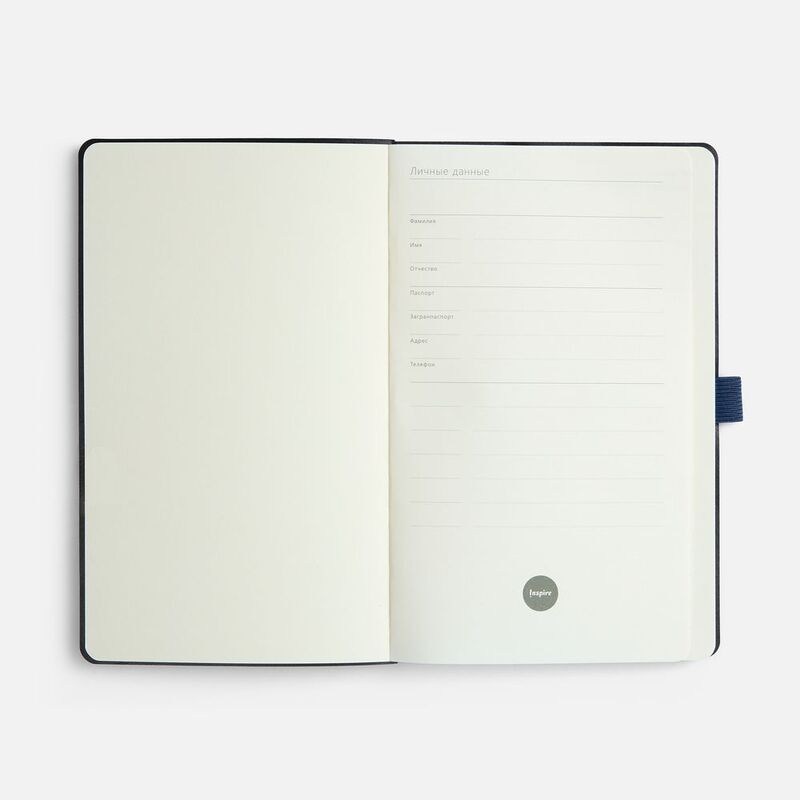 Ежедневник Lungo, недатированный, темно-синий арт.24044.40