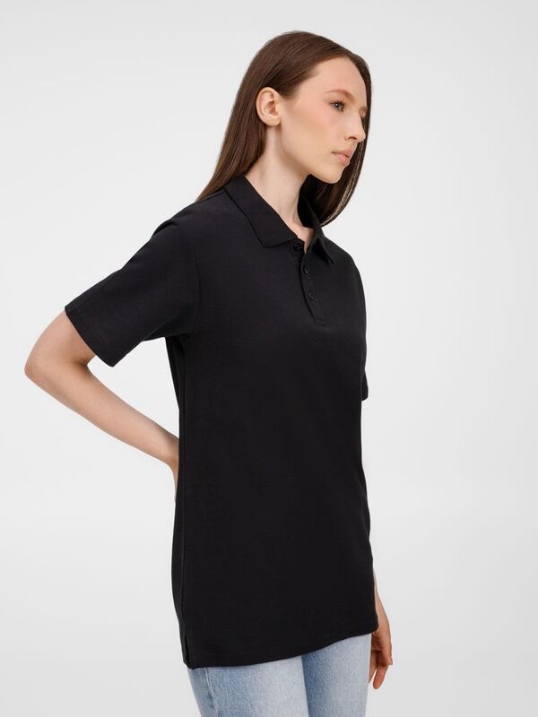 Рубашка поло унисекс Tervise, черная арт.19419.30