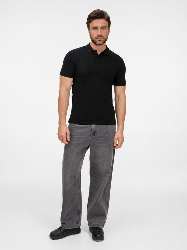 Рубашка поло унисекс Tervise, черная арт.19419.30