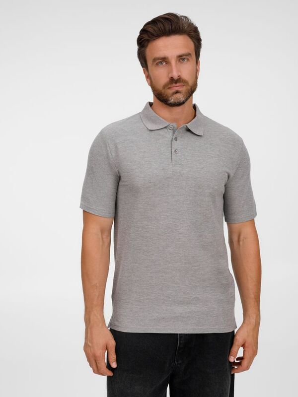 Рубашка поло унисекс Tervise, серый меланж арт.19419.11