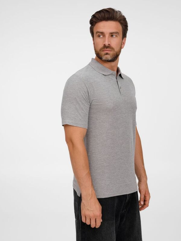 Рубашка поло унисекс Tervise, серый меланж арт.19419.11