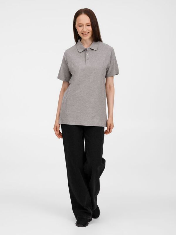 Рубашка поло унисекс Tervise, серый меланж арт.19419.11