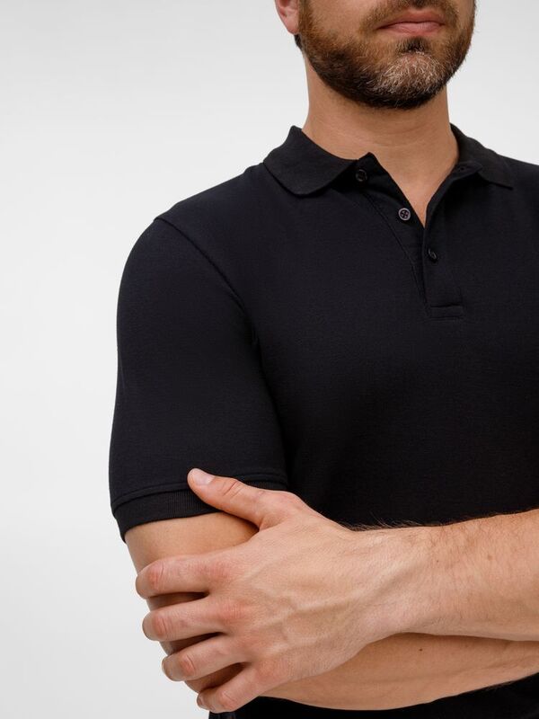 Рубашка поло унисекс Upswing, черная арт.19420.30