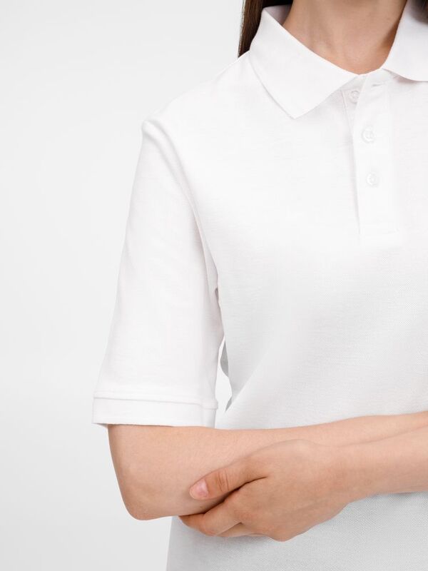 Рубашка поло унисекс Upswing, белая арт.19420.60