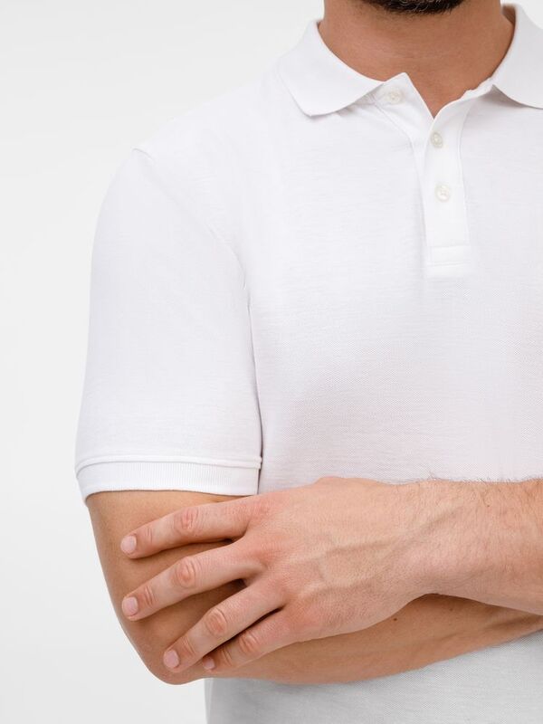 Рубашка поло унисекс Upswing, белая арт.19420.60