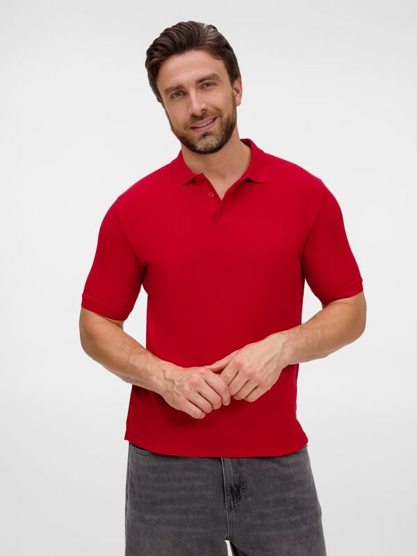 Рубашка поло унисекс Upswing, красная арт.19420.50