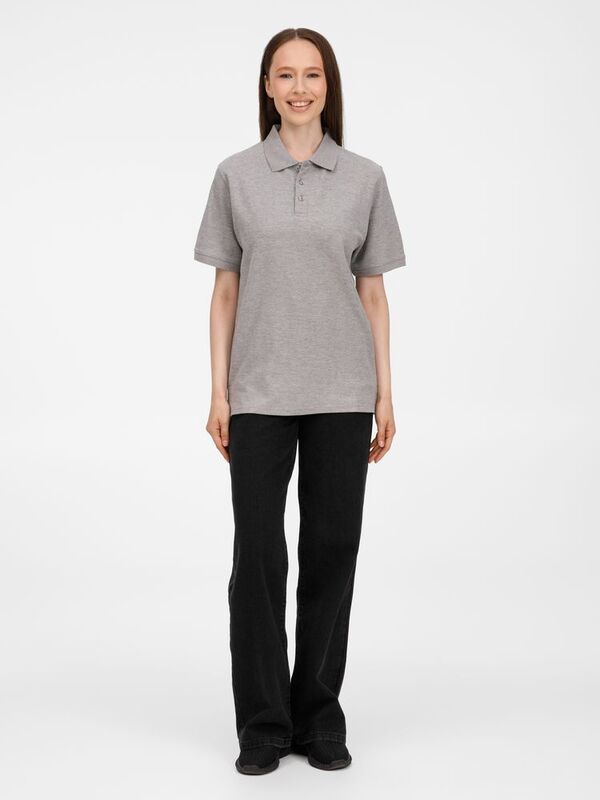 Рубашка поло унисекс Upswing, серый меланж арт.19420.11