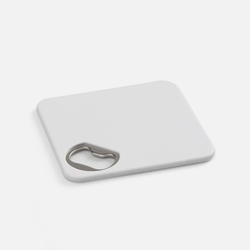 Костер с открывашкой для бутылок Bartender, ver.2, белый арт.20526.60