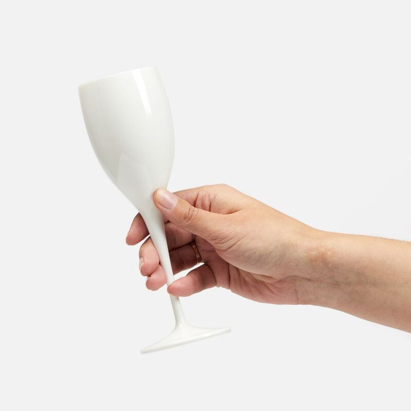 Бокал для шампанского Empresa, белый арт.20524.60