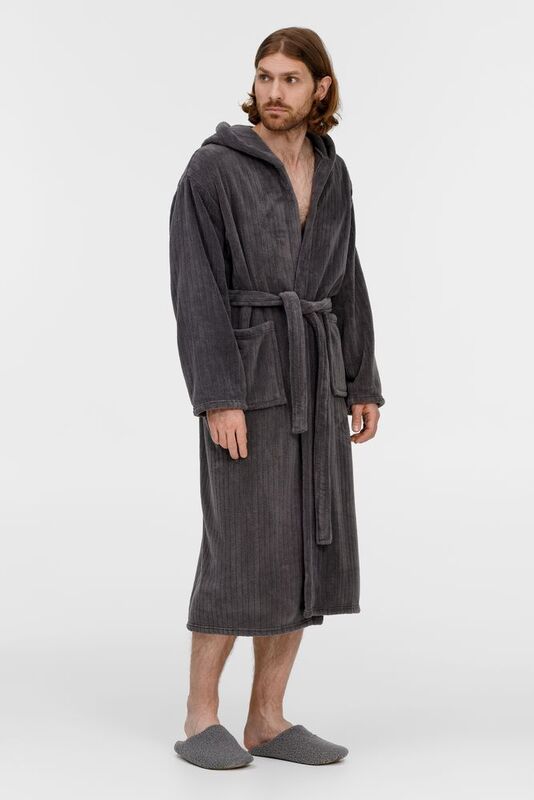 Халат флисовый Magic Mantle, темно-серый арт.17376.13