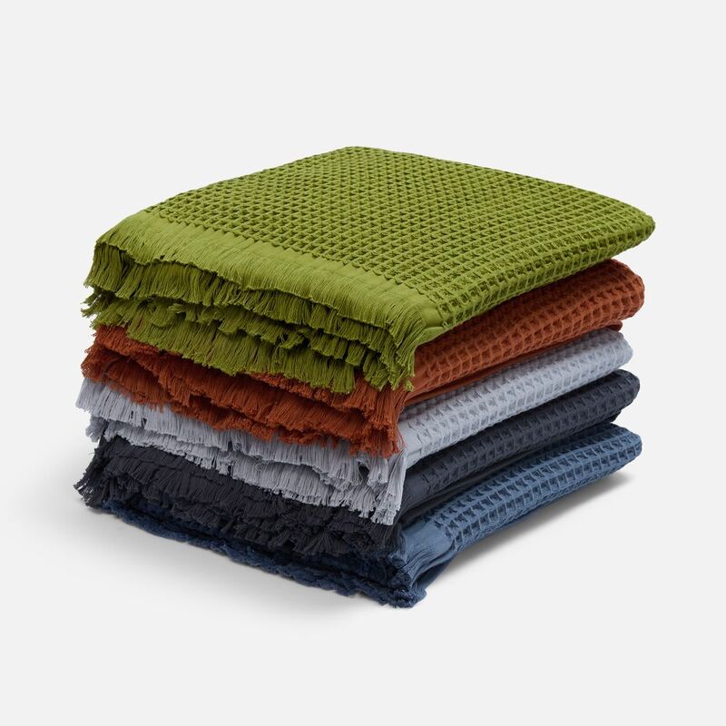 Плед вафельный Elenglect, светло-серый арт.17378.10