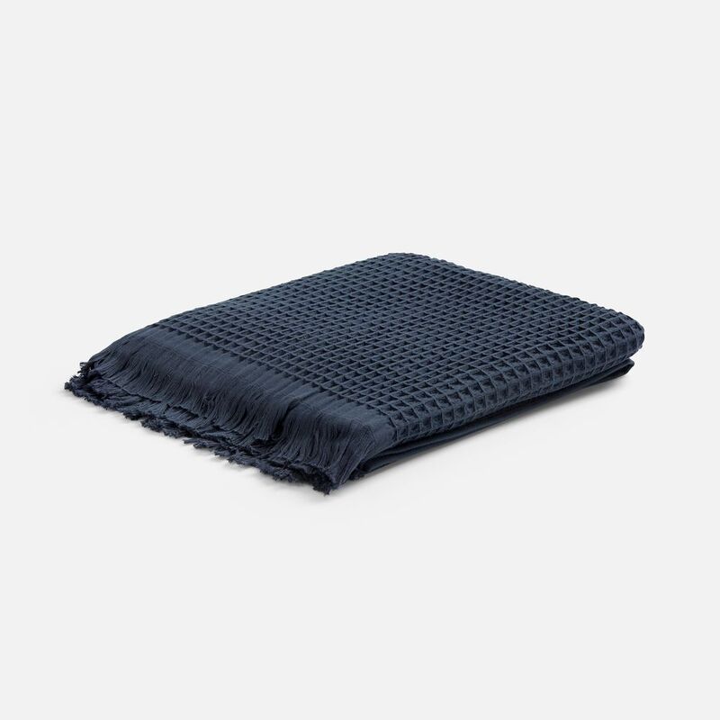 Плед вафельный Elenglect, темно-серый арт.17378.13