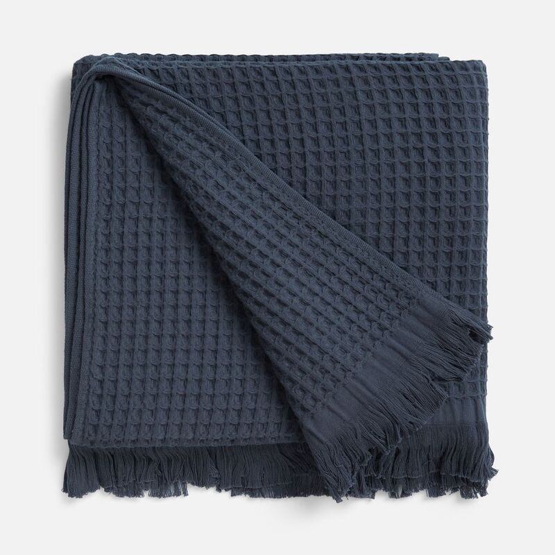 Плед вафельный Elenglect, темно-серый арт.17378.13