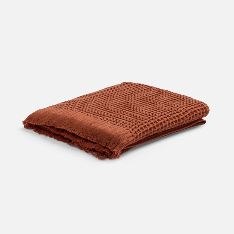 Плед вафельный Elenglect, оранжевый арт.17378.20