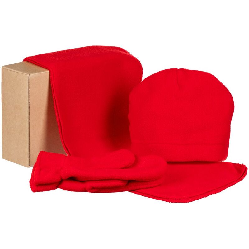 Набор Fleecy, красный арт.20435.50