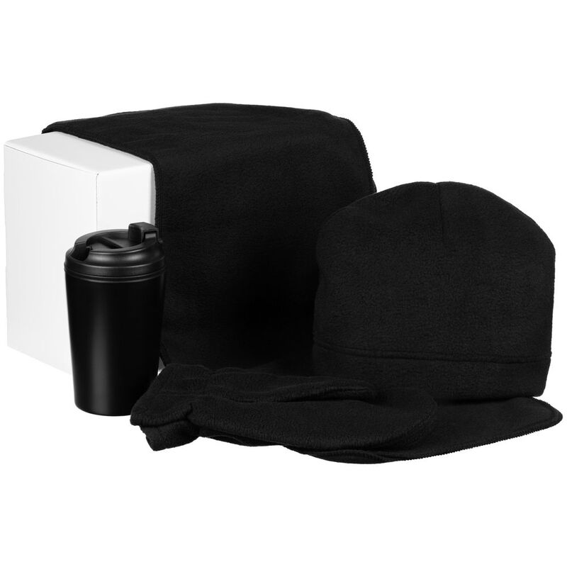 Набор Fleecy с термостаканом, черный арт.20436.30