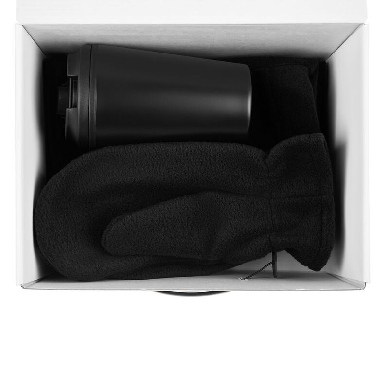 Набор Fleecy с термостаканом, черный арт.20436.30