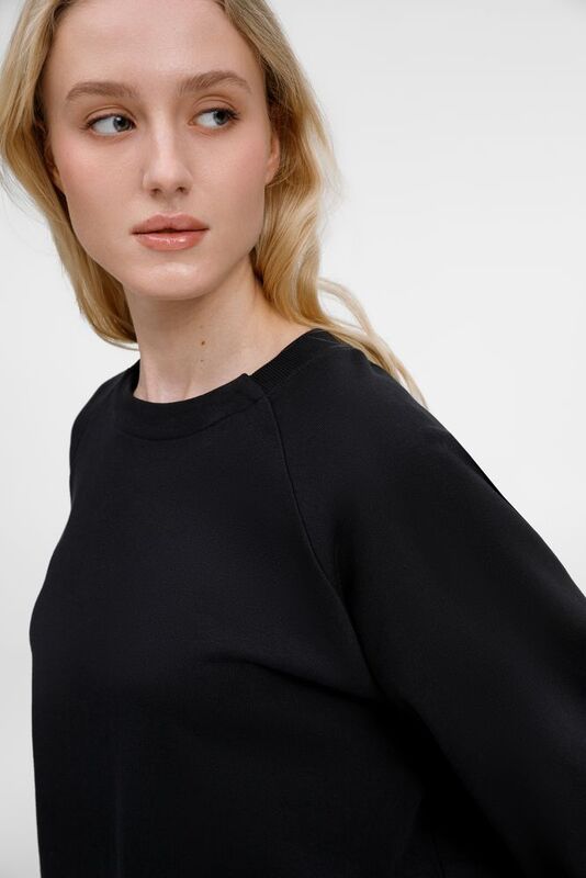 Свитшот унисекс Avenu, черный арт.19034.30