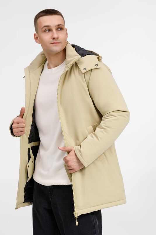 Куртка-парка унисекс Sfera, бежевая арт.20440.12