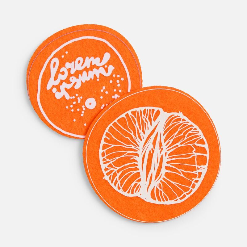 Заготовка из фетра Felt M, оранжевый неон арт.17571.22