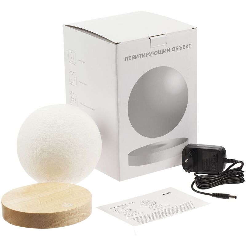 Левитирующая луна MoonFlight с деревянной подставкой арт.10862.02