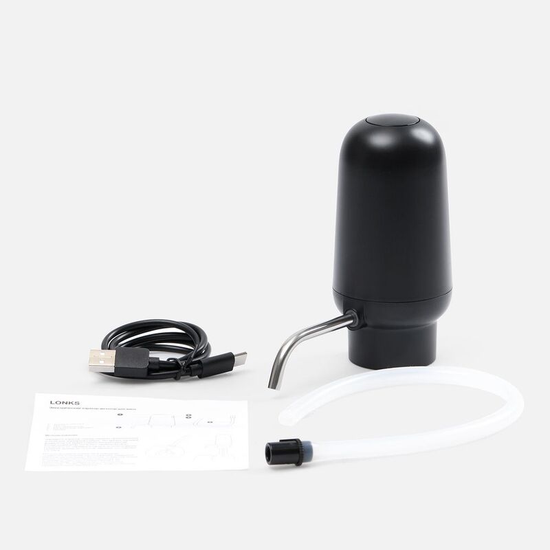 Электрический аэратор-дозатор для вина Lonks, черный арт.19306.30