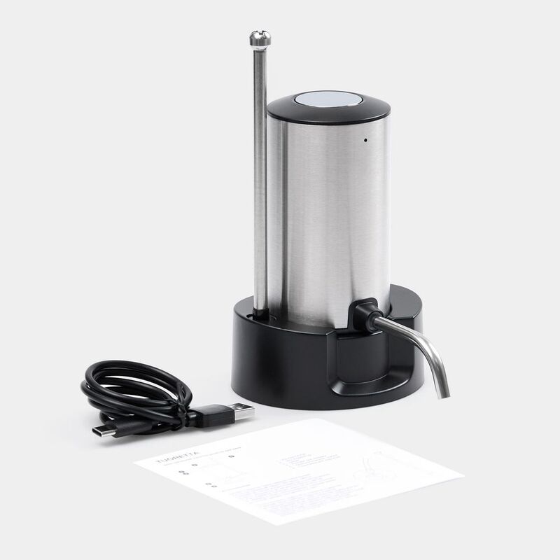 Электрический аэратор-дозатор для вина Tuoretta, серебристый арт.19307.11