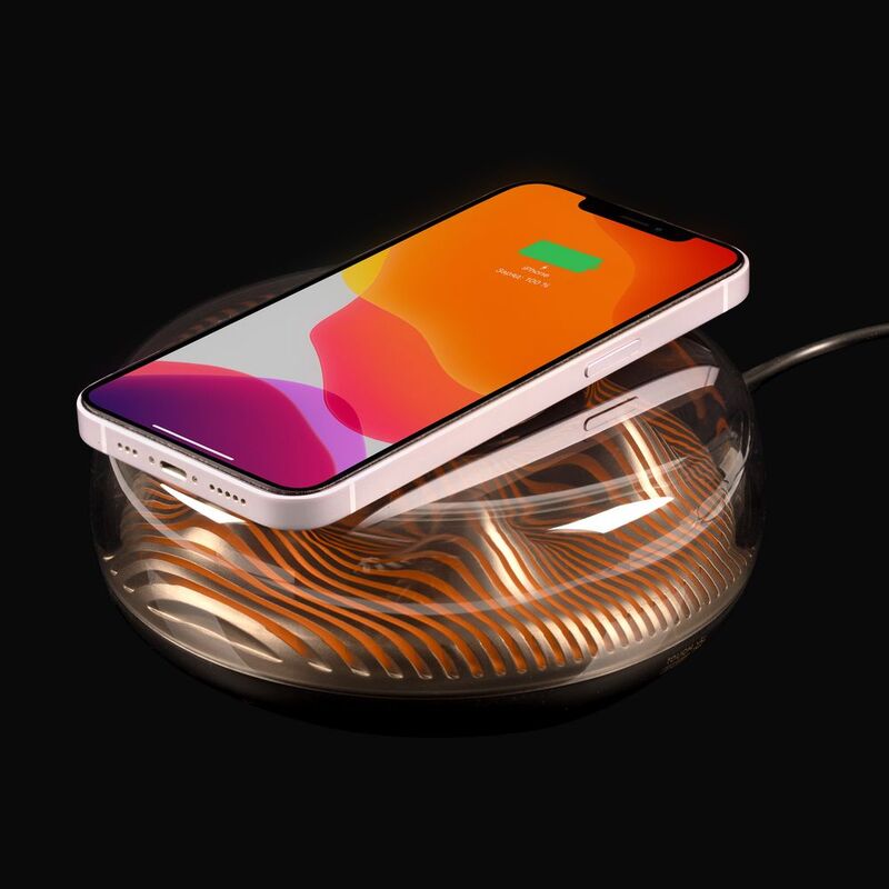 Станция беспроводной зарядки с подсветкой apexPoint ver.2, черная арт.17386.30