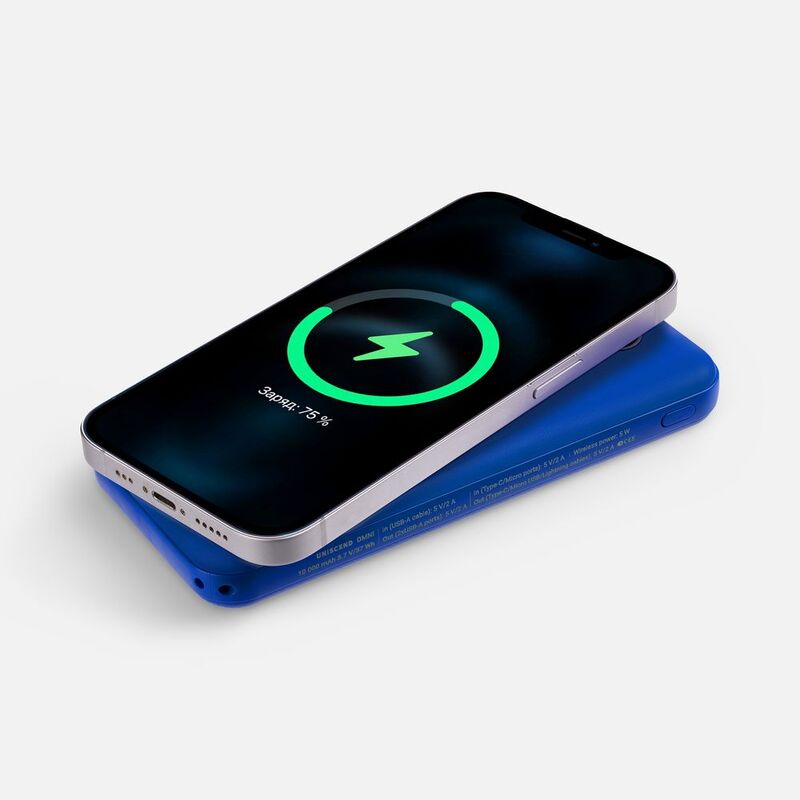 Аккумулятор Omni Qi 10000 мАч, ver.2, синий арт.22077.40