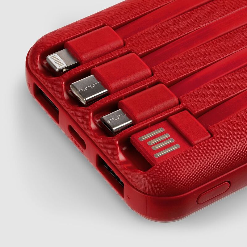 Аккумулятор Omni Qi 10000 мАч, ver.2, красный арт.22077.50