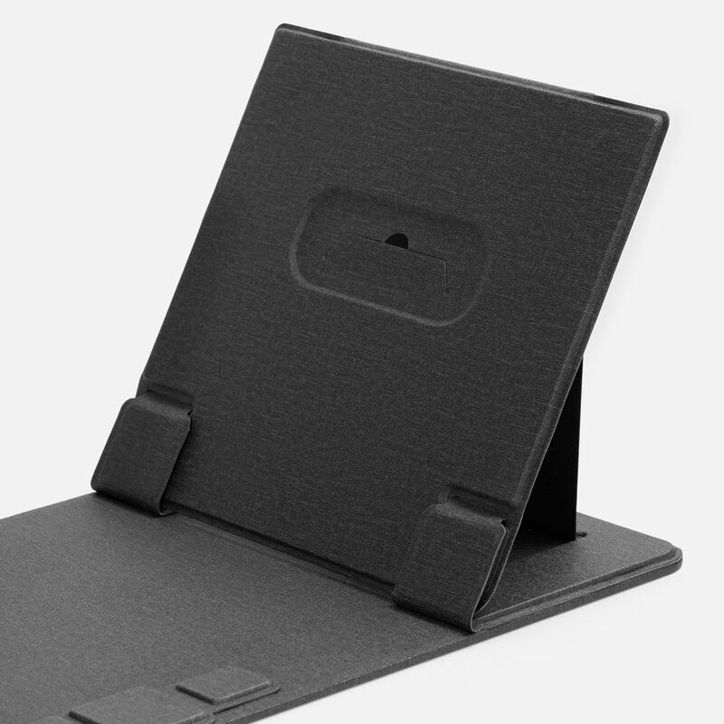 Складной стол для ноутбука с беспроводной зарядкой Kickstand Table, серый арт.17486.10