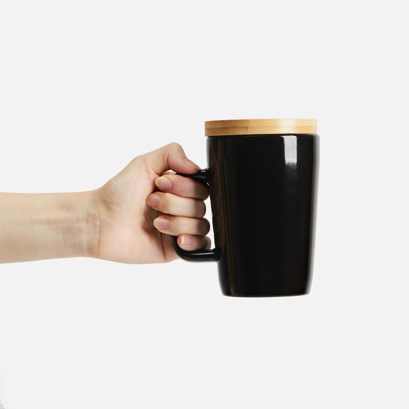 Кружка Vierra с крышкой-костером, черная арт.18277.30