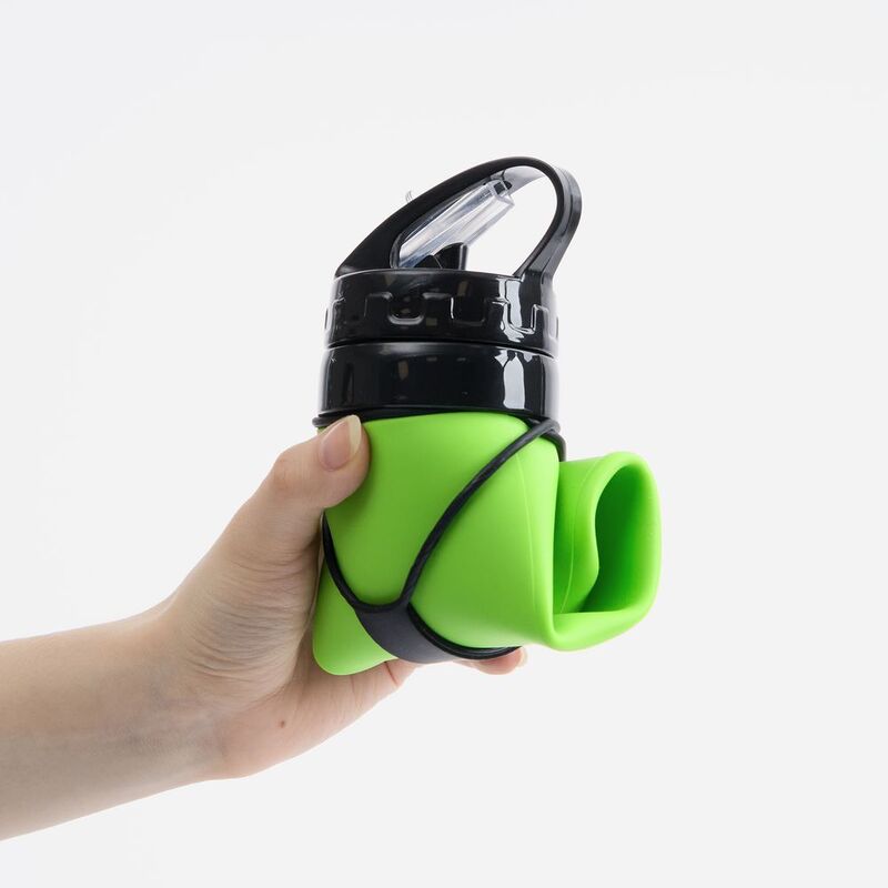 Складная бутылка для воды Langfossen, зеленое яблоко арт.17490.94