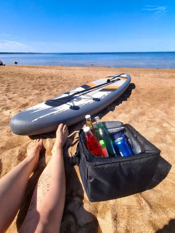 Органайзер в багажник с сумкой-холодильником Arranger, черный с серым арт.63047.31